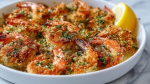 garlic parmesan baked shrimp - Spoonista