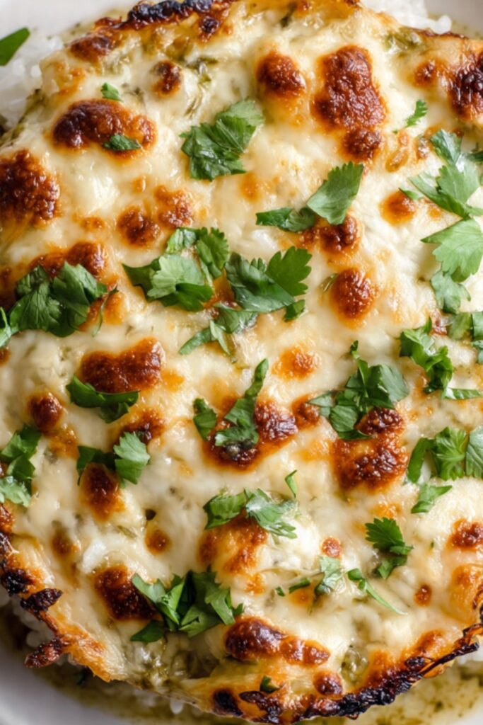 salsa verde rice bake