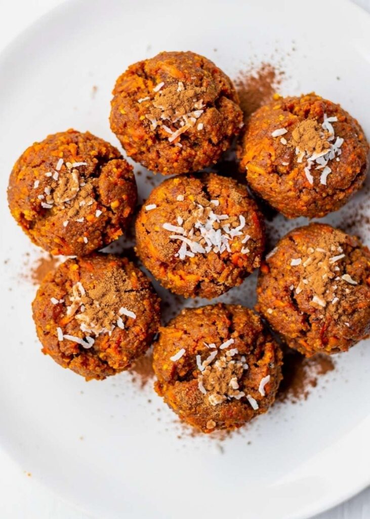 Raw Vegan Carrot Cake Bites