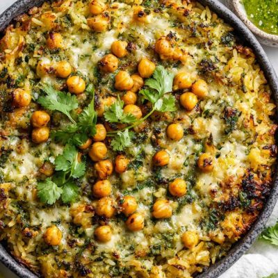salsa verde rice bake