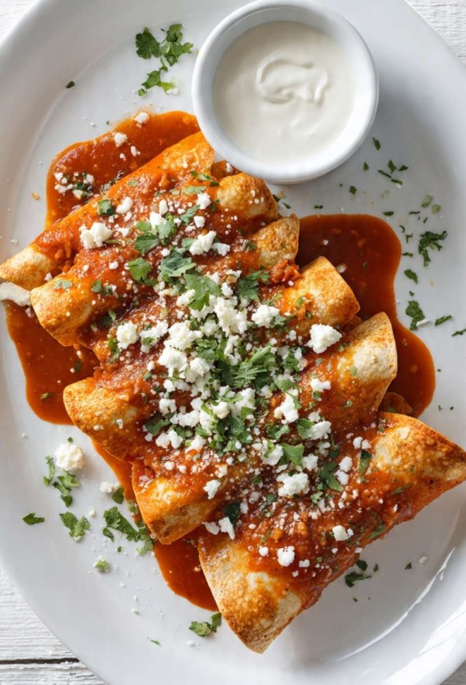 Christmas Enchiladas: Festive Red and Green Holiday Enchiladas