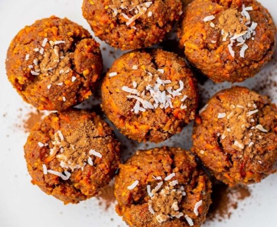 Raw Vegan Carrot Cake Bites