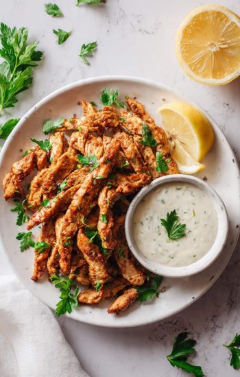 Chicken Shawarma with Garlic Sauce Recipe (Easy & Delicious)