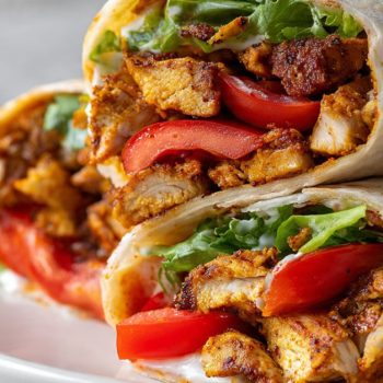Chicken Shawarma with Garlic Sauce Recipe (Easy & Delicious)