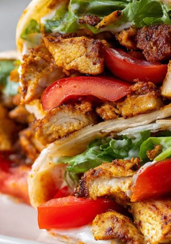 Chicken Shawarma with Garlic Sauce Recipe (Easy & Delicious)