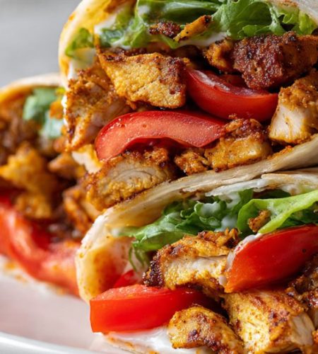 Chicken Shawarma with Garlic Sauce Recipe (Easy & Delicious)