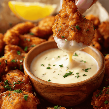 Crispy golden air fryer chicken thighs with smoky spice crust on a white plate